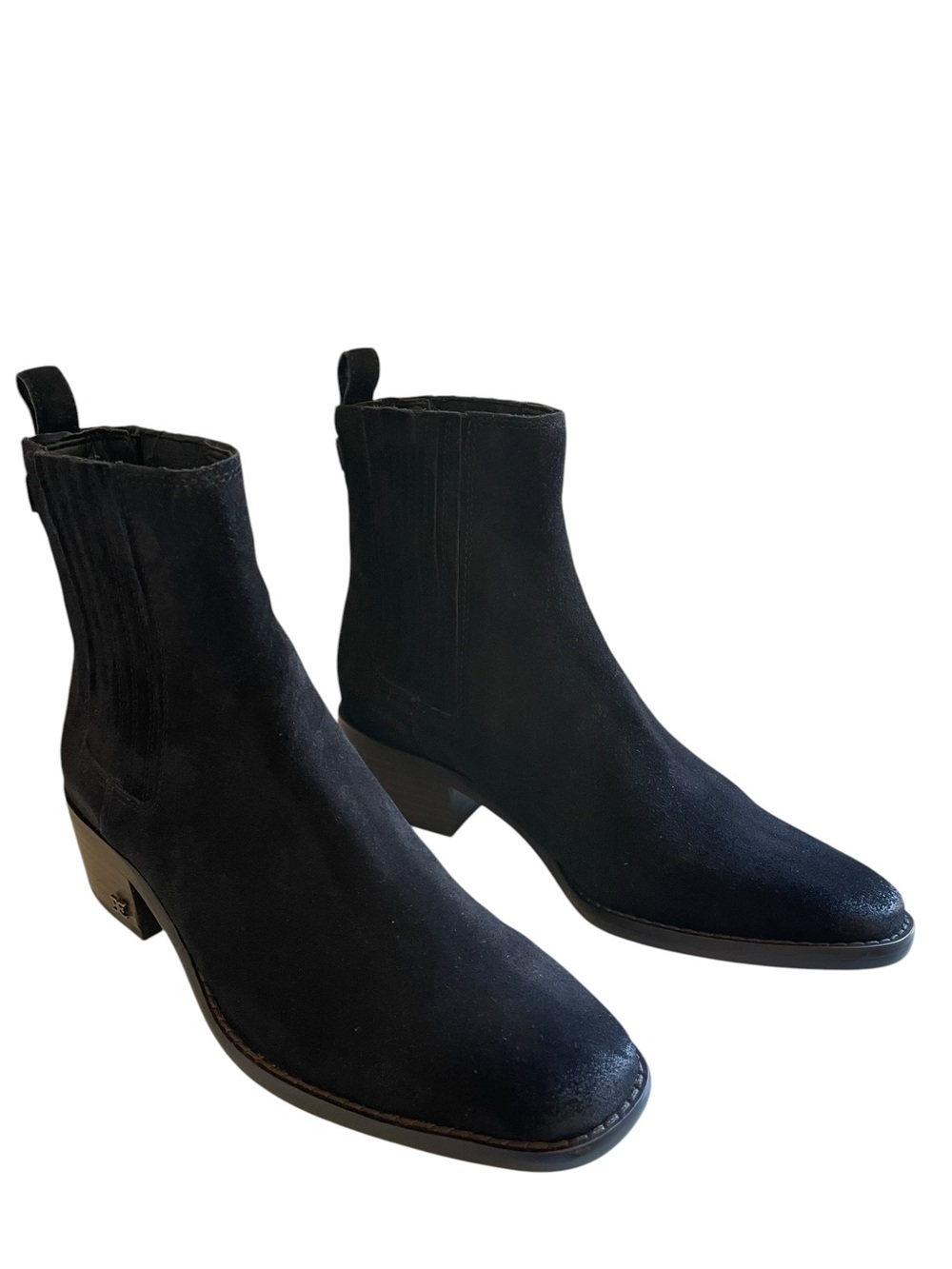 Sam Edelman Bronson Black Suede Ankle Boots NEW